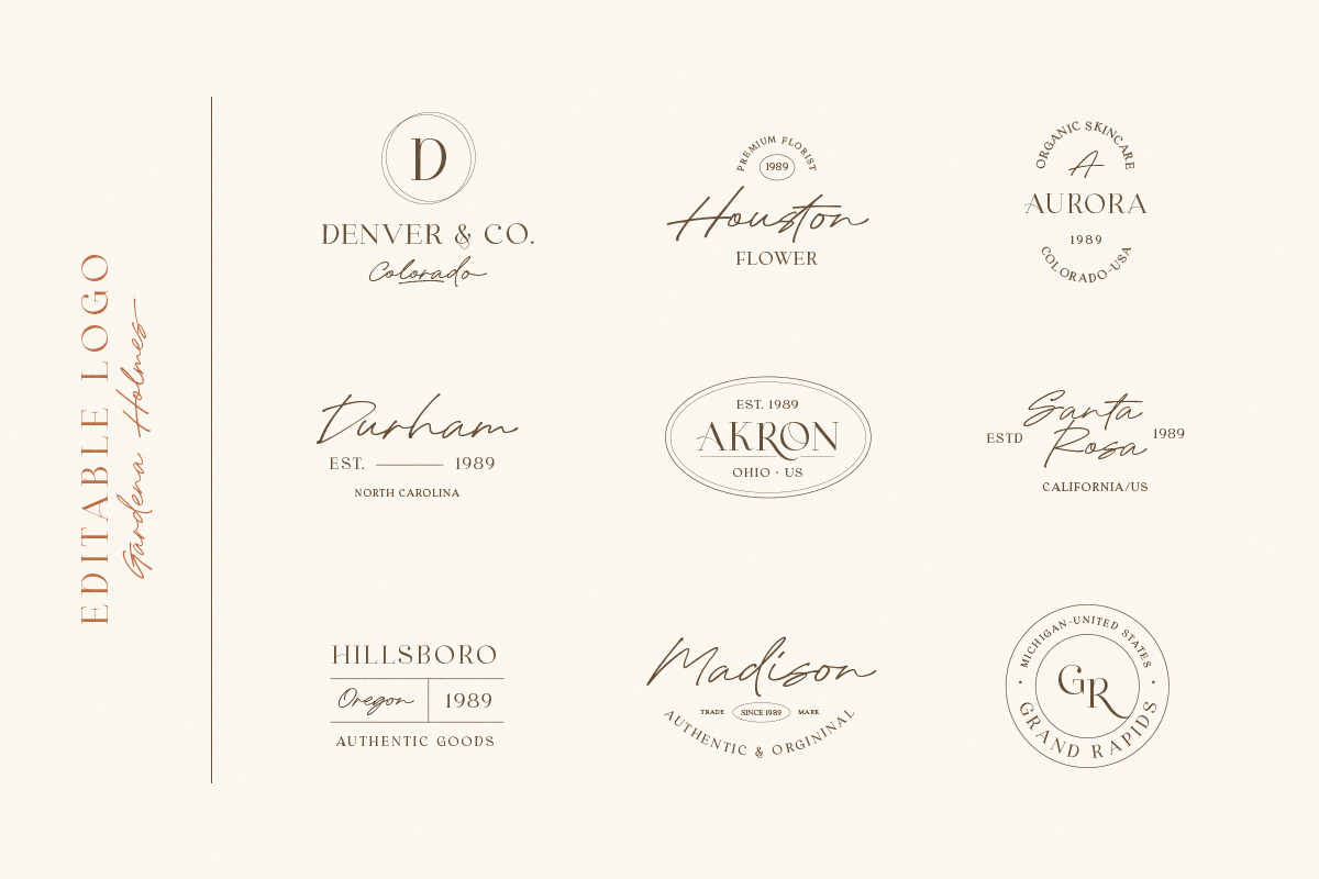 Gardena Holmes - Font Duo (+LOGOS), a Serif Font by Sarid Ezra (Photo 4 of 9)