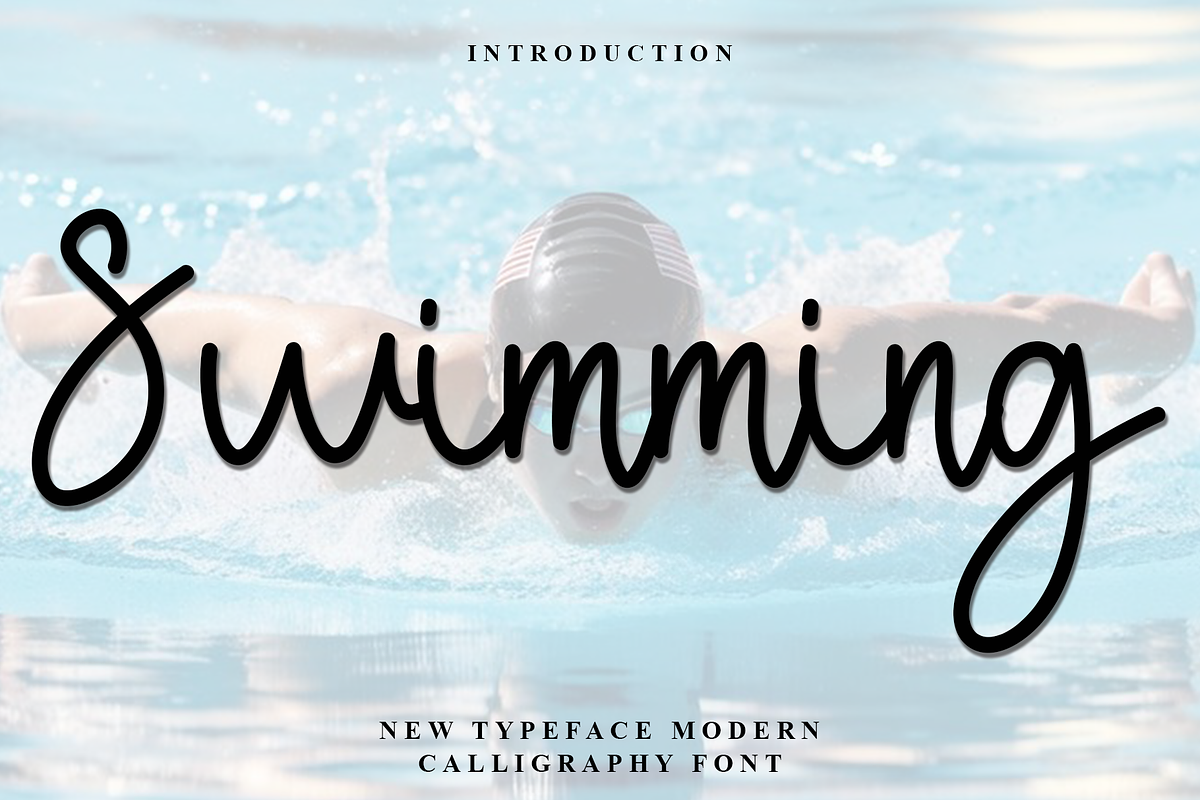 Swimming, a Handwritten Font by FreshTypeINK (Photo 1 of 7)