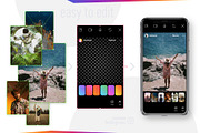 Screens Interfaces Instagram, a Social Media Template by karnofff (Thumbnail 3 of 6)