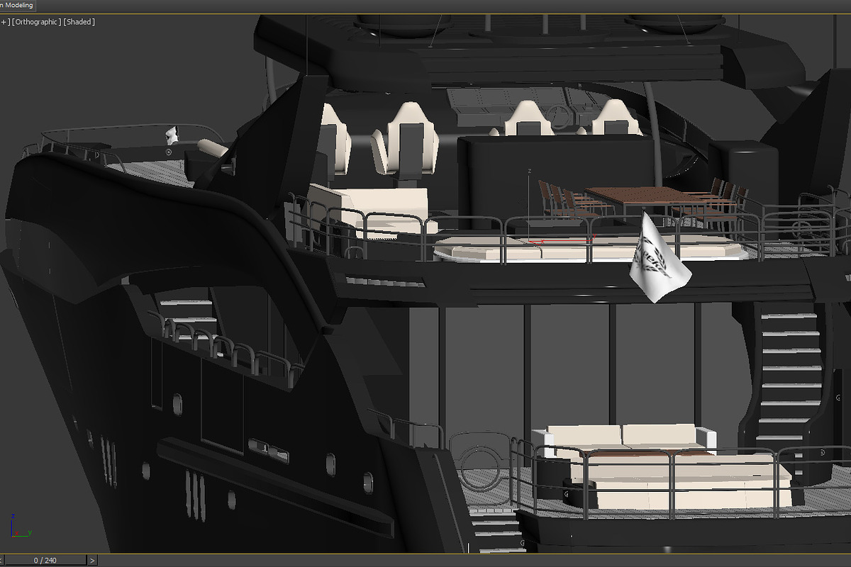 Sunseeker Predator 130 superyacht, a Cars & Vehicle 3D Model by arapps3d (Photo 15 of 21)