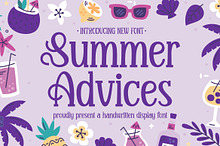 Summer Advices | Handwritten Display