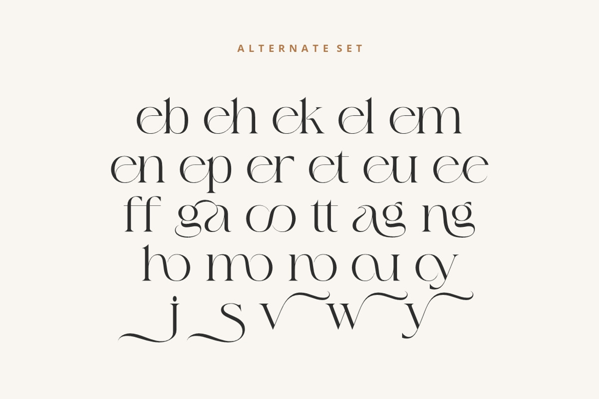 Avegaer Font, a Serif Font by HansCo Studio (Photo 9 of 10)