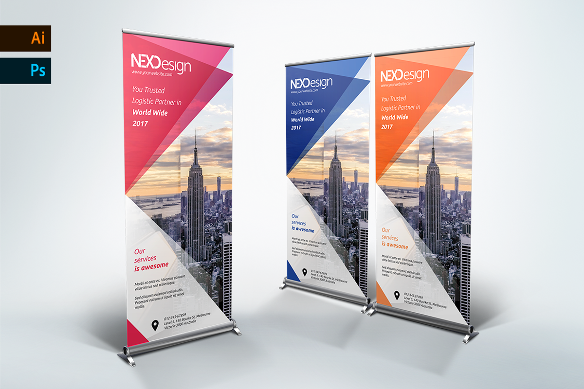 Corporate Roll up Banner - nex, a Marketing Template by UNIK Agency (Photo 1 of 5)