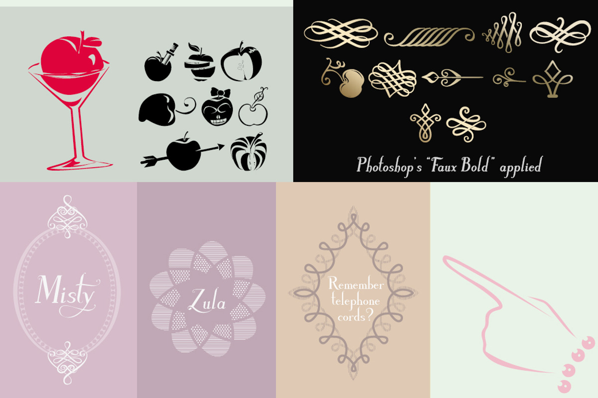 Poison Apple: a Serif & Script font preview 4