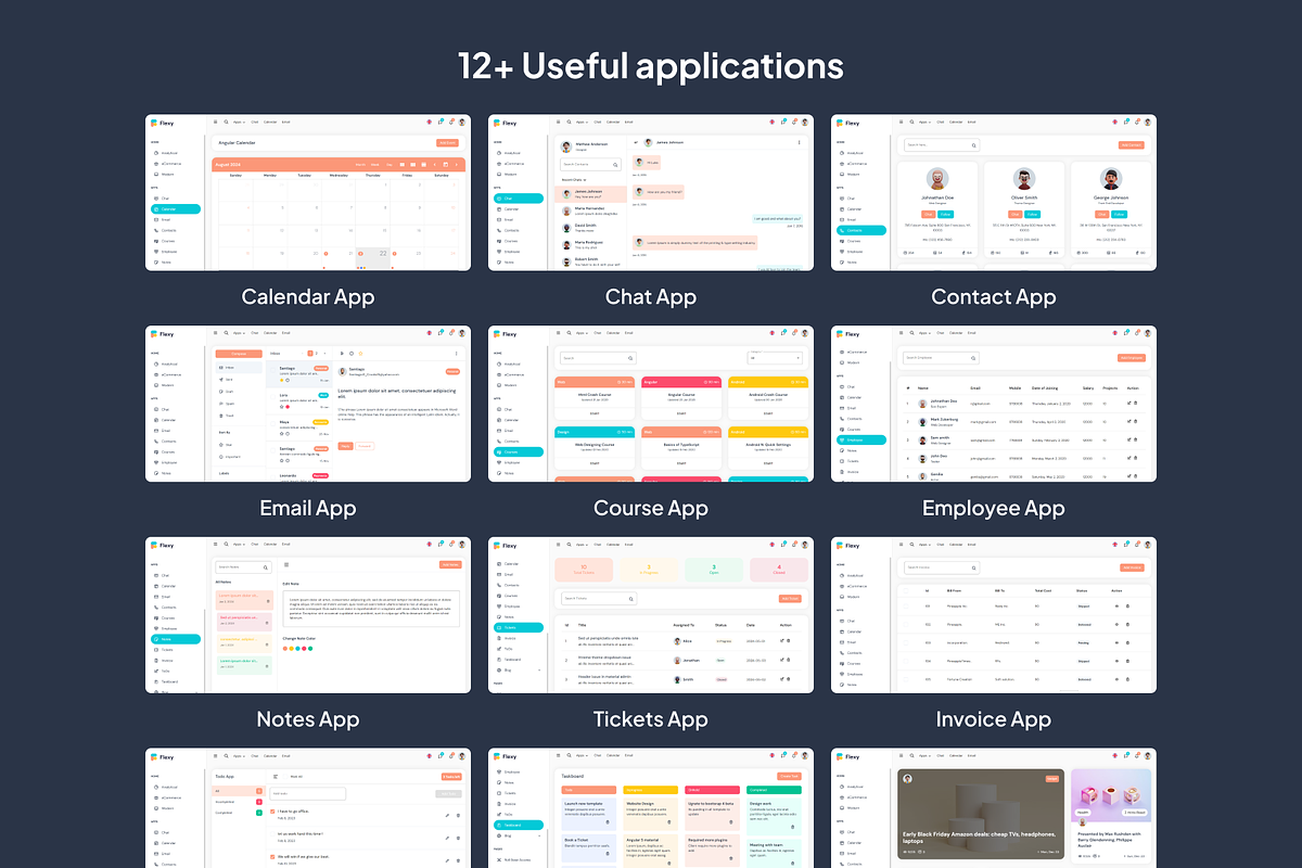 Flexy Angular Admin Dashboard Theme preview 6