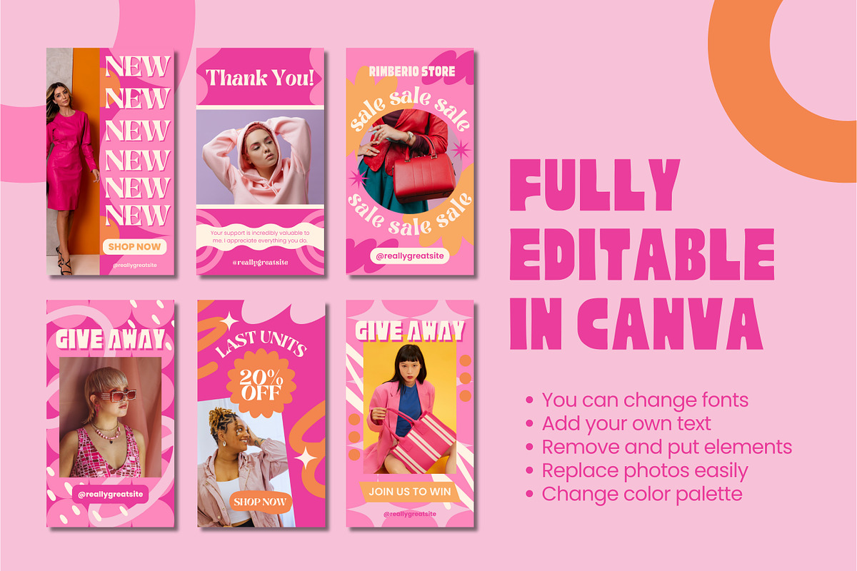 200 Canva Instagram Stories Template, a Templates & Theme by TemplateCastleStore (Photo 9 of 10)