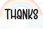 kinder rainbow | Script Font, a Script Font by Scratchones (Thumbnail 8 of 8)