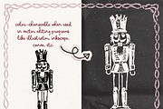 Nutcracker Ballet Vector Ink Clipart, a Seasonal Illustration by The October Creative (Thumbnail 2 of 11)