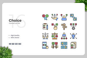 Choice Colored Icons, an Icon by Upnowgraphic
