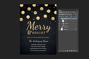 Holiday Party Invite - Gold Confetti, an Invitation Template by ClementineCreative (Thumbnail 2 of 4)