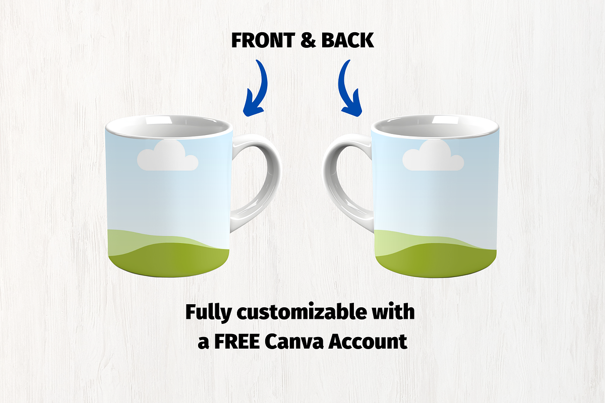 Mug Mockup Canva Template, a Cups & Container Mockup by GraphiCarola (Photo 2 of 7)