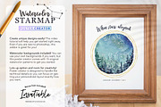 Watercolor Starmap Poster Creator, a Plug-in Add-On by Drifter Studio (Thumbnail 3 of 7)