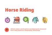 Horse Riding Icons, an Icon by Amogh Design (Thumbnail 1 of 3)