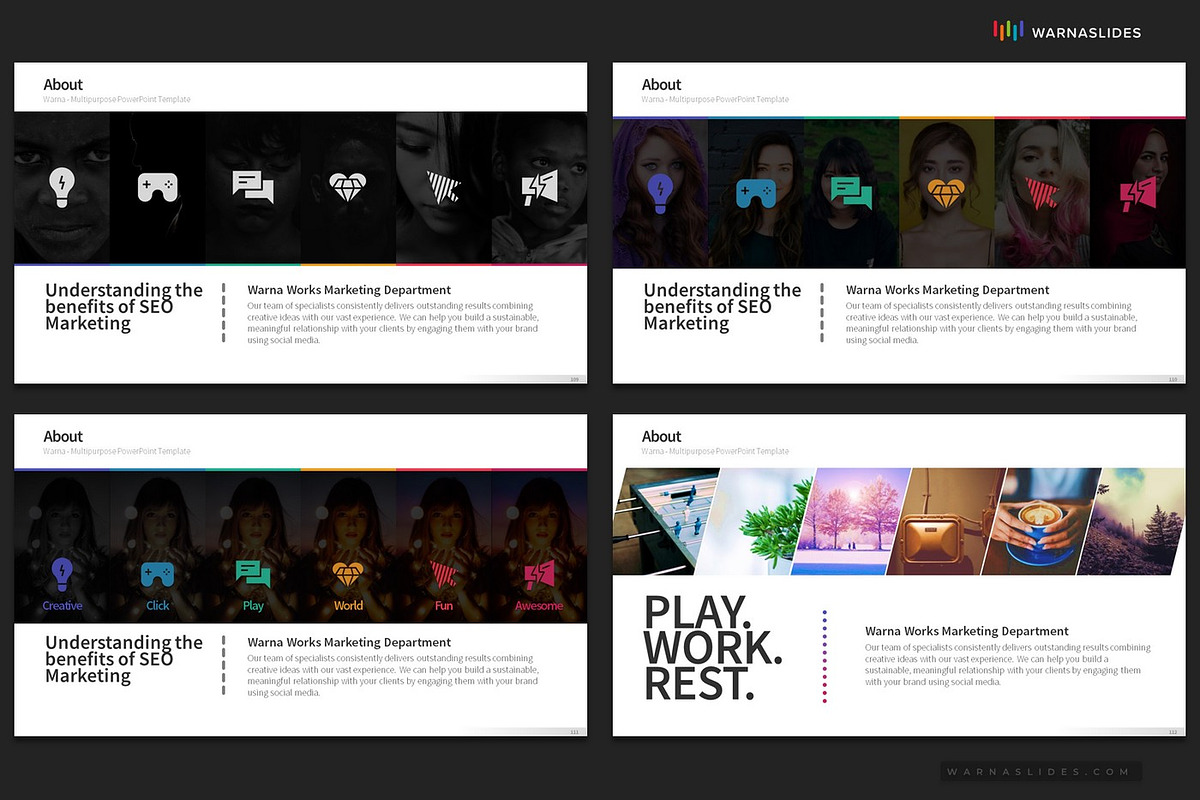 Company Profile PowerPoint Templates, a Presentation Template by Warna Works (Photo 20 of 36)