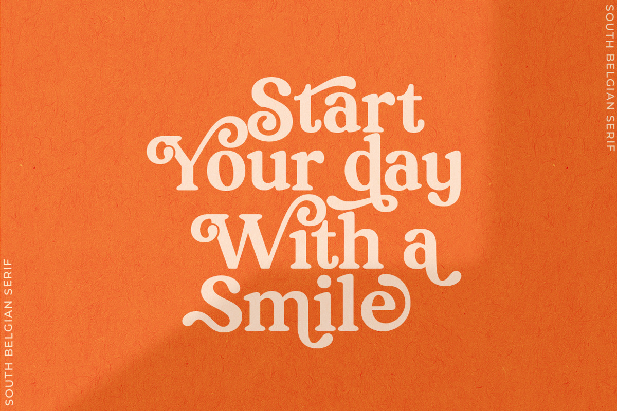 South Belgian - Retro Serif, a Serif Font by Mulkan Nazir (Photo 3 of 14)