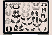 Angel Wings brush stamp PROCREATE, a Brush Add-On by TaKong Magics (Thumbnail 3 of 4)