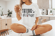 Tattoos Are Trashy PNG, funny png, an Illustration by SharpMarketplace (Thumbnail 3 of 9)