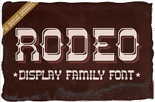 Rodeo font + 10 bonus designs