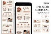 Nail Tech Acuity Scheduling • Canva, a Websites & App Template by OniriqveDesigns (Thumbnail 1 of 8)