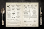 Classic Vintage Restaurant Menus, a Brochure Template by Chad Alan Steinborn (Thumbnail 2 of 3)