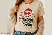 Christmas Feeling Jolly SVG PNG Desi, a Graphic by mh_arif (Thumbnail 4 of 4)