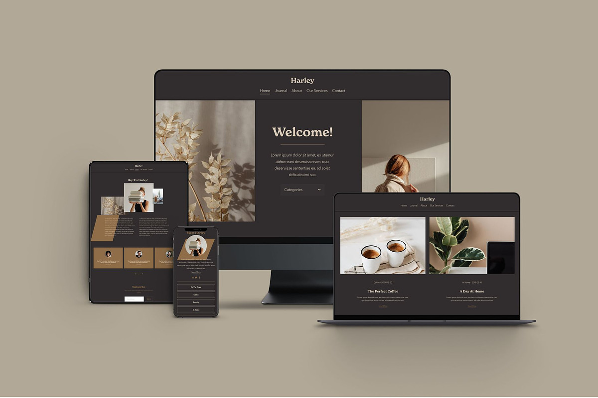 Luxe Squarespace 7.1 Template, a Squarespace Template by Forth and Wild (Photo 1 of 9)
