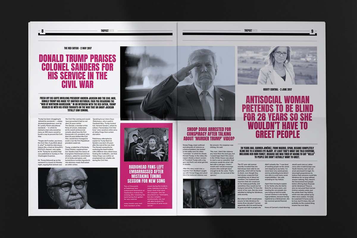20 Page Tabloid Newspaper Template, a Magazine Template by Dead Pixel Mockups (Photo 7 of 11)