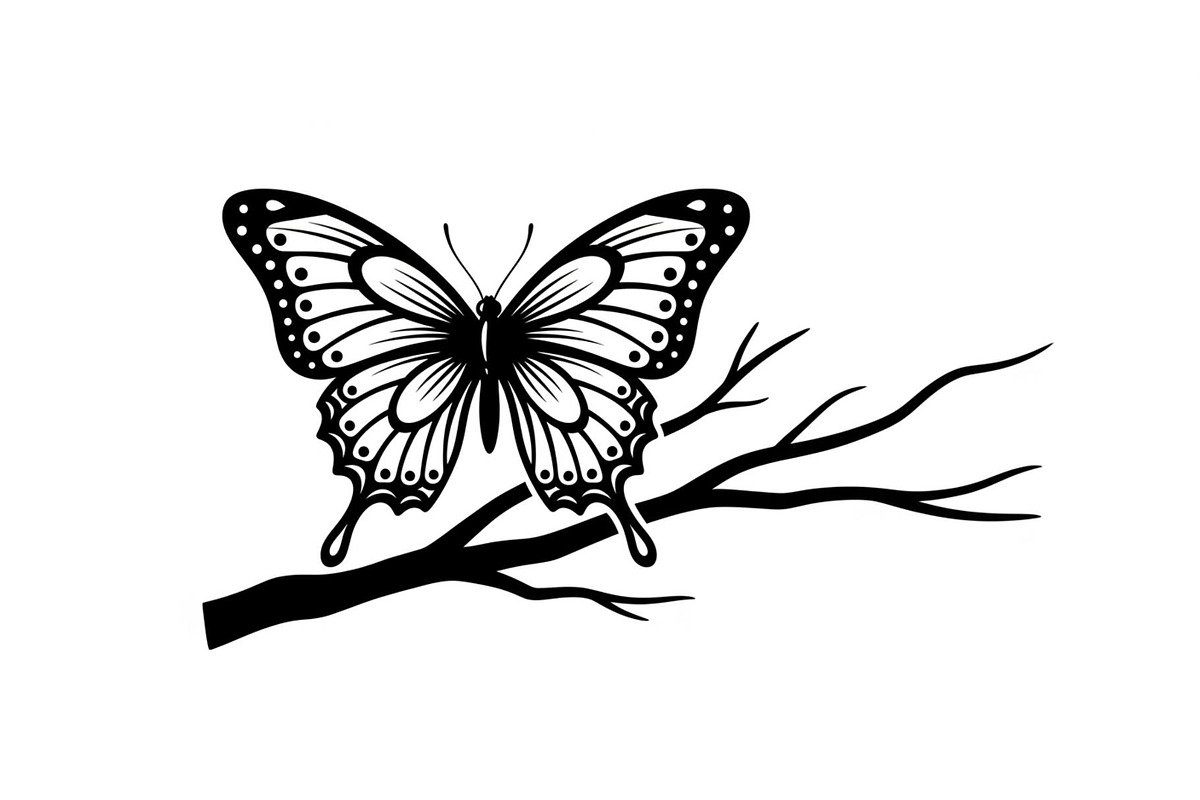 Butterfly Branch SVG Bundle, an Illustration by Creativeshirt (Photo 19 of 31)