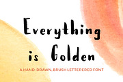 Everything Is Golden - Brush Font, a Font by Hello Brio (Thumbnail 2 of 7)