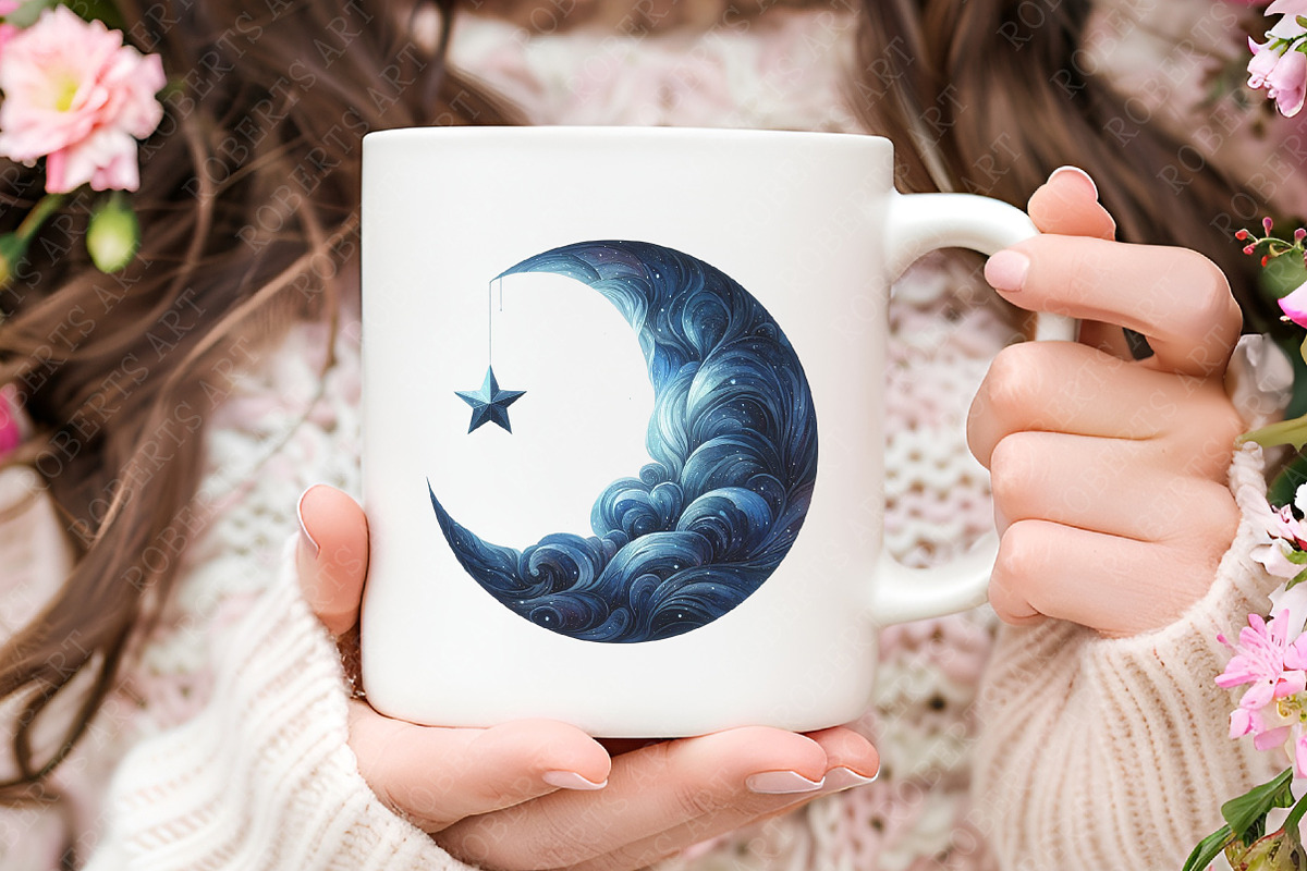 Navy Sky Blue Baby Nursery Clipart, an Illustration by RobertsArt (Photo 6 of 8)