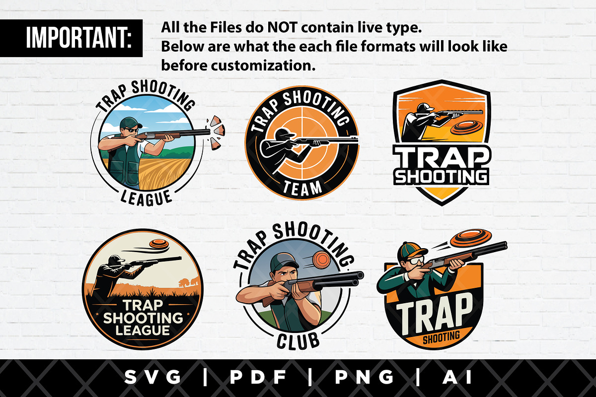 12 Trapshooting Clipart Template, a Sport Illustration by Guavanaboy (Photo 3 of 4)