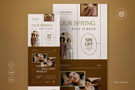 Spring Fashion Email Newsletter, an Email Template by graphicook