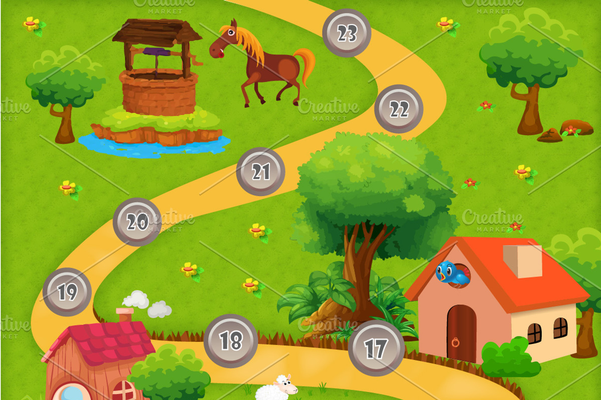 Game Level Map, an Illustration by S_N_K (Photo 4 of 4)