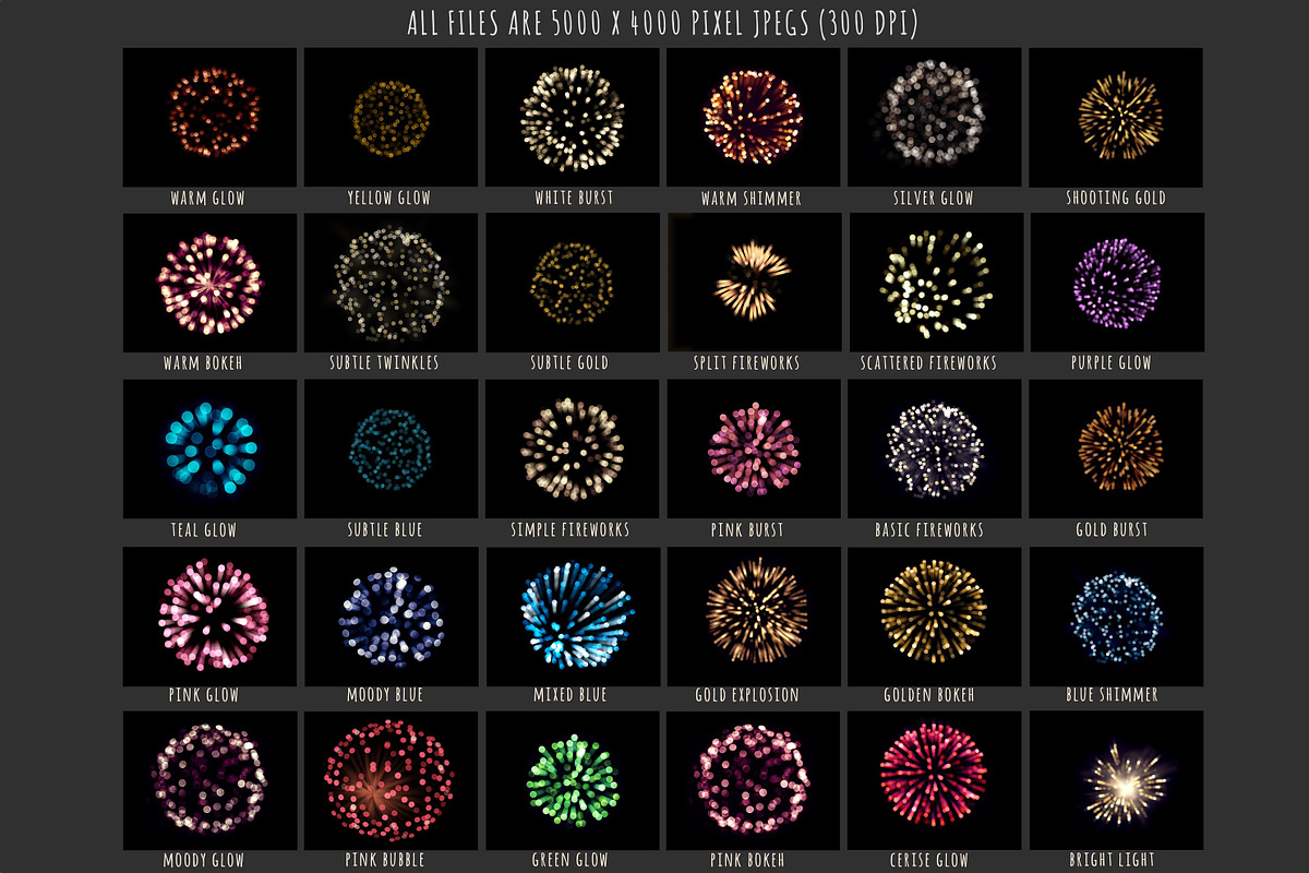 Bokeh fireworks overlays, an Object Graphic by Paper Farms (Photo 4 of 5)