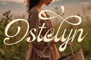Ostelyn – Elegant Script Font, a Script Font by Inviline.co (Thumbnail 1 of 15)