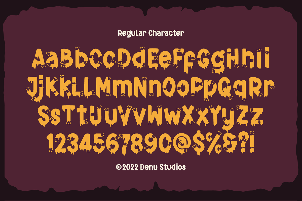 Skeletonic | Bone Halloween Font, a Blackletter Font by Denustudios (Photo 10 of 12)