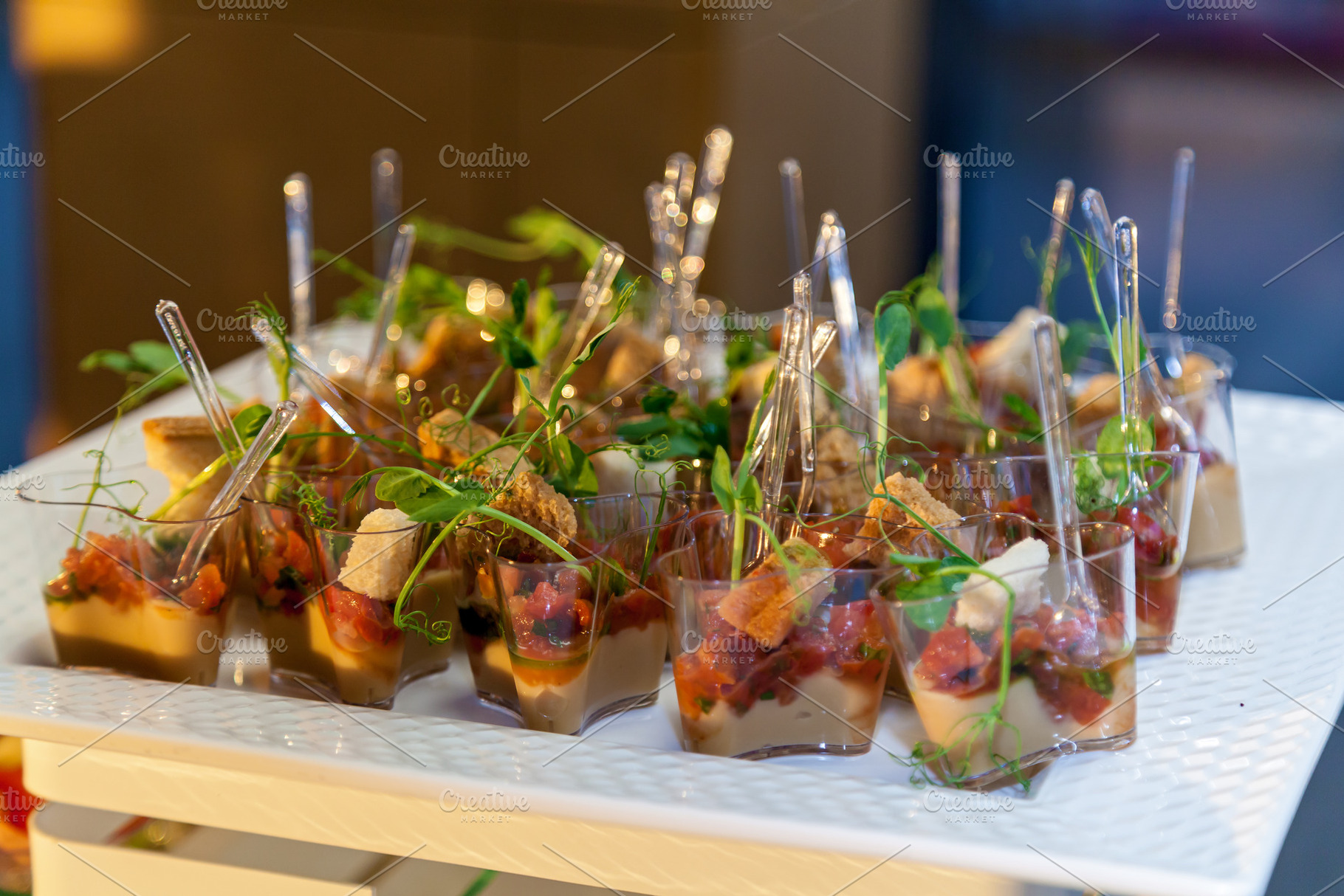 cold appetizers of meat and cheese for a party, a Food & Drink Photo by Photostock