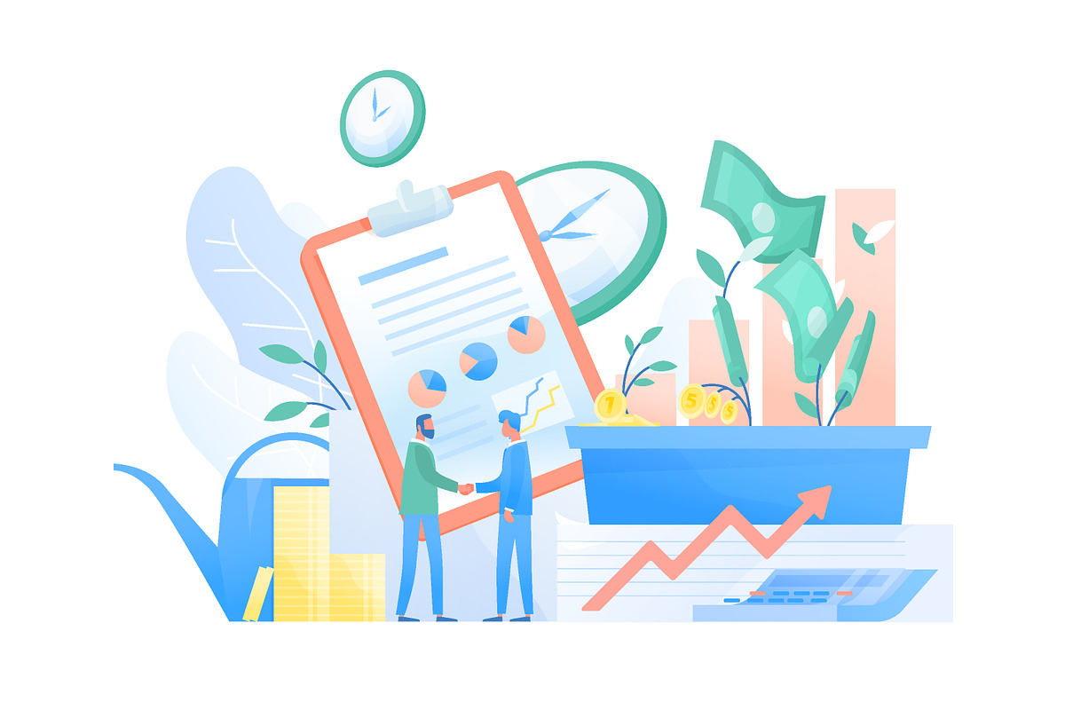 Investment concept, a Finance Illustration by Good Studio (Photo 2 of 3)
