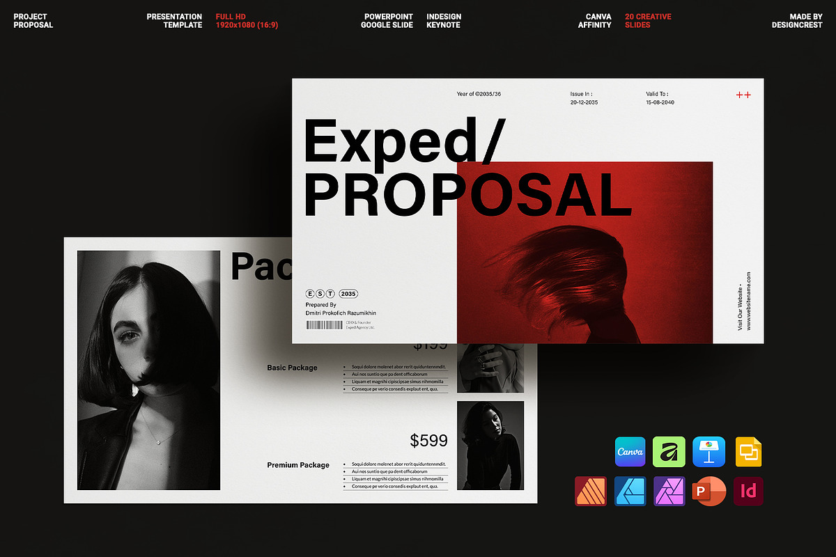 Proposal Presentation Template, a Presentation Template by DesignCrest (Photo 1 of 14)