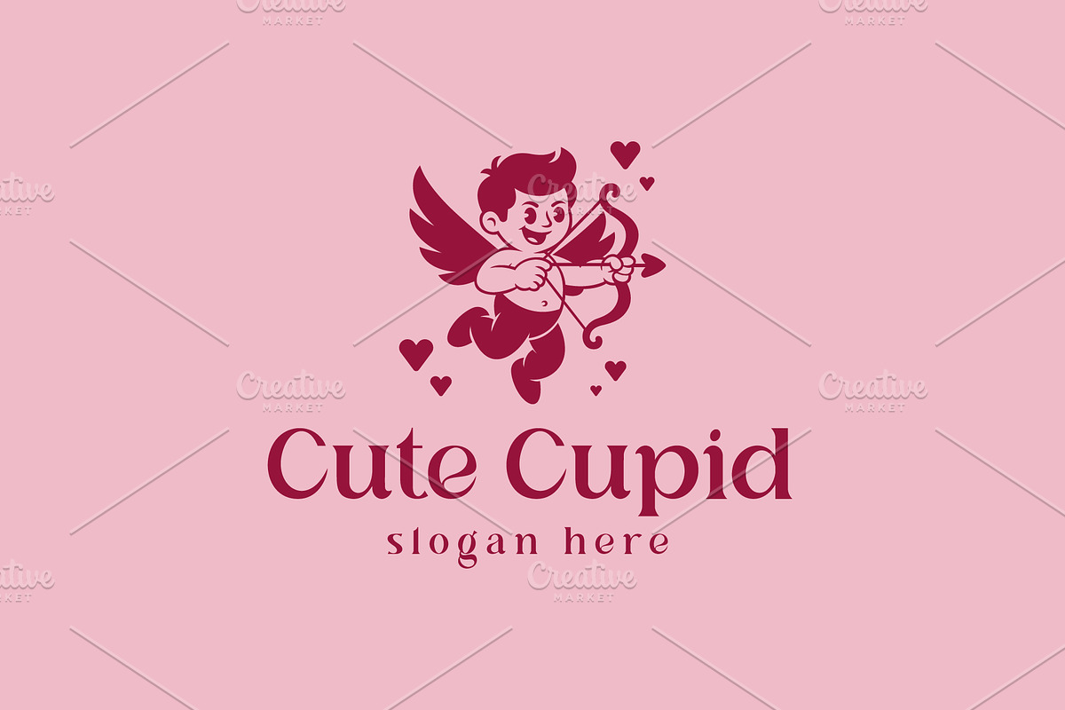 Cute Cupid Logo, a Branding & Logo Template by Pixes (Photo 1 of 3)