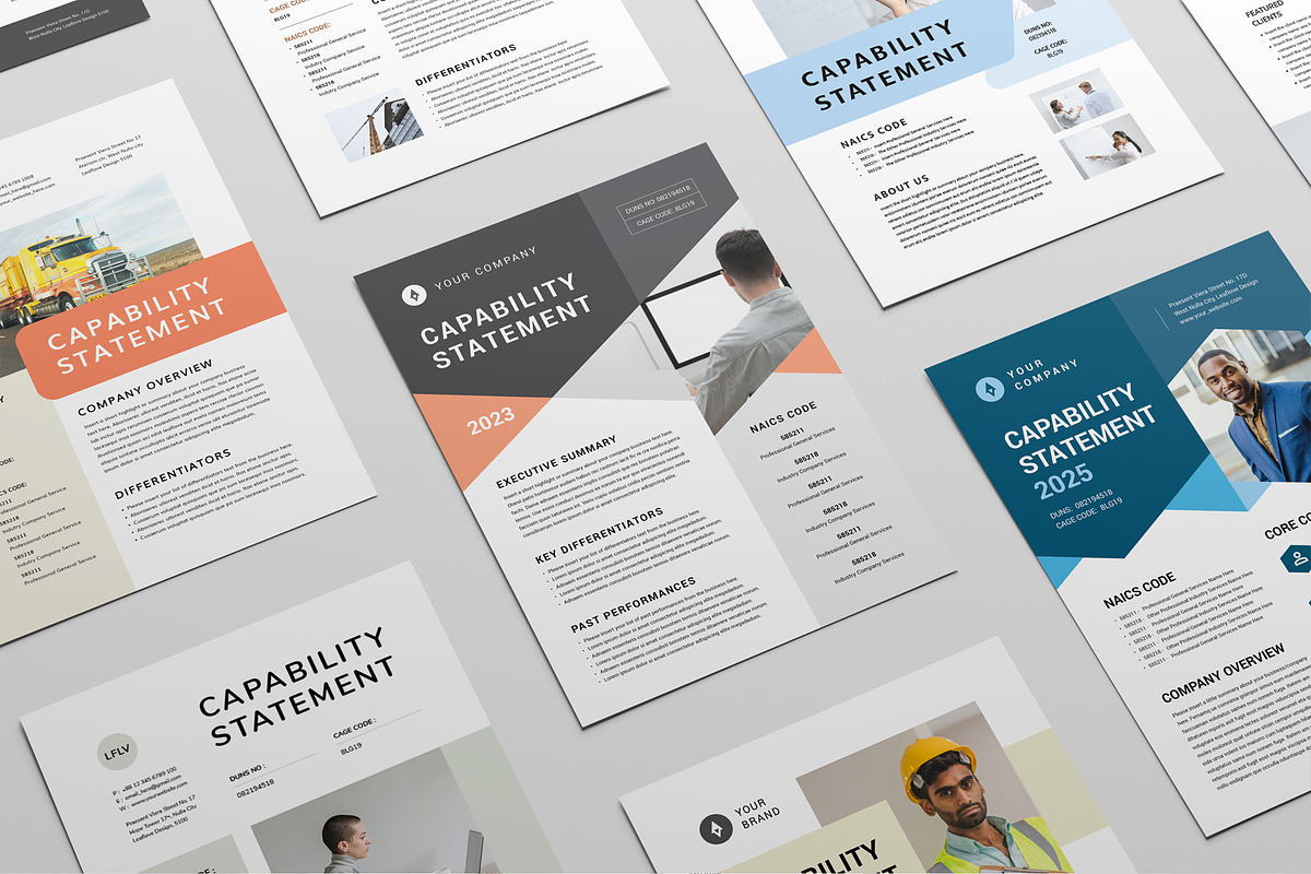 Capability Statement Bundle, a Flyer Template by Leaflove (Photo 2 of 10)