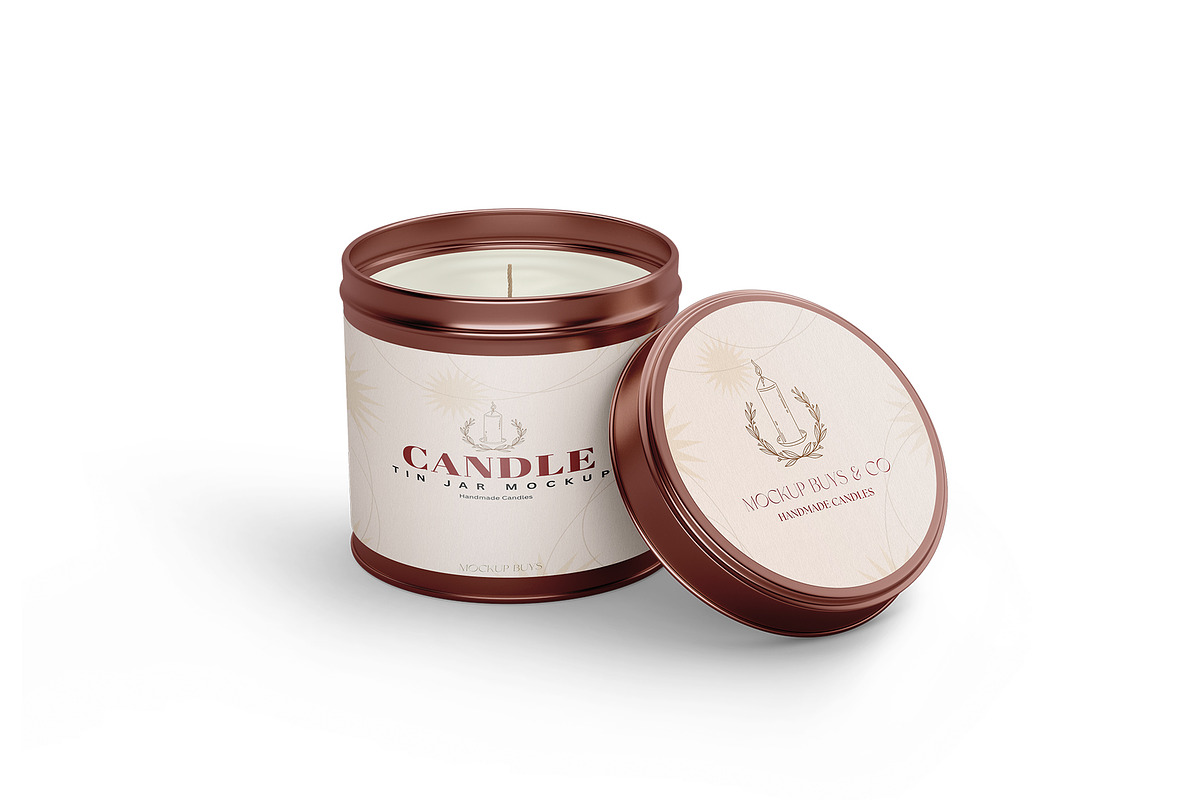 Candle Tin Jar Mockup, a Product Mockup by mockupbuys (Photo 4 of 5)