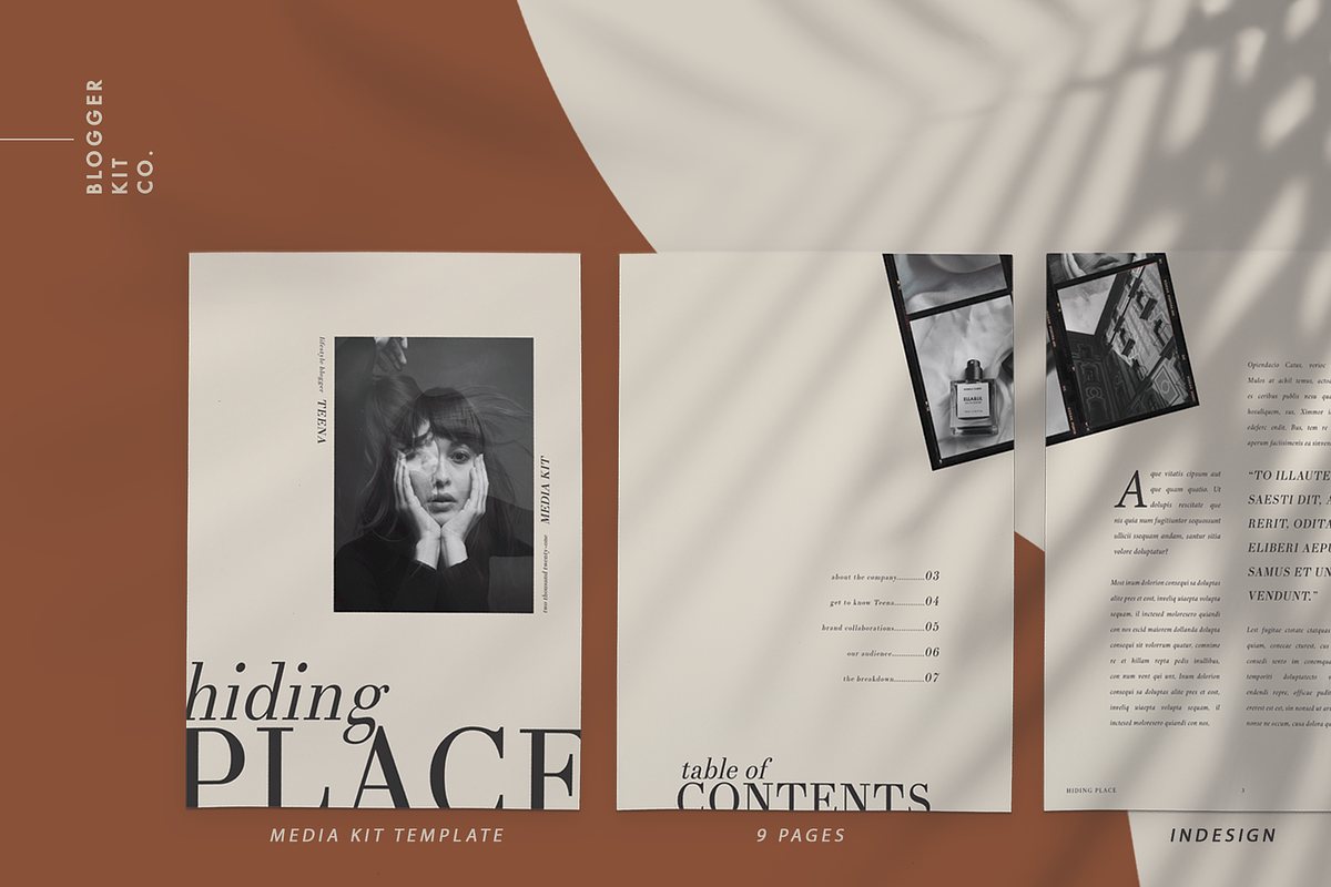 Media Kit Template for Influencers, a Social Media Template by Blogger Kit Co. (Photo 1 of 7)
