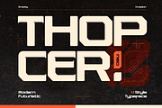 Thopcer, a Sans Serif Font by Burntilldead (Thumbnail 1 of 12)