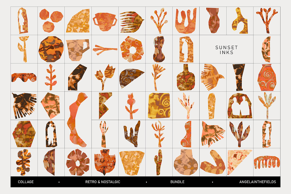 Art Collage Bundle 300+, an Object Illustration by angelainthefields (Photo 14 of 16)