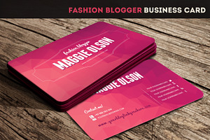 Fashion Blogger Business Card