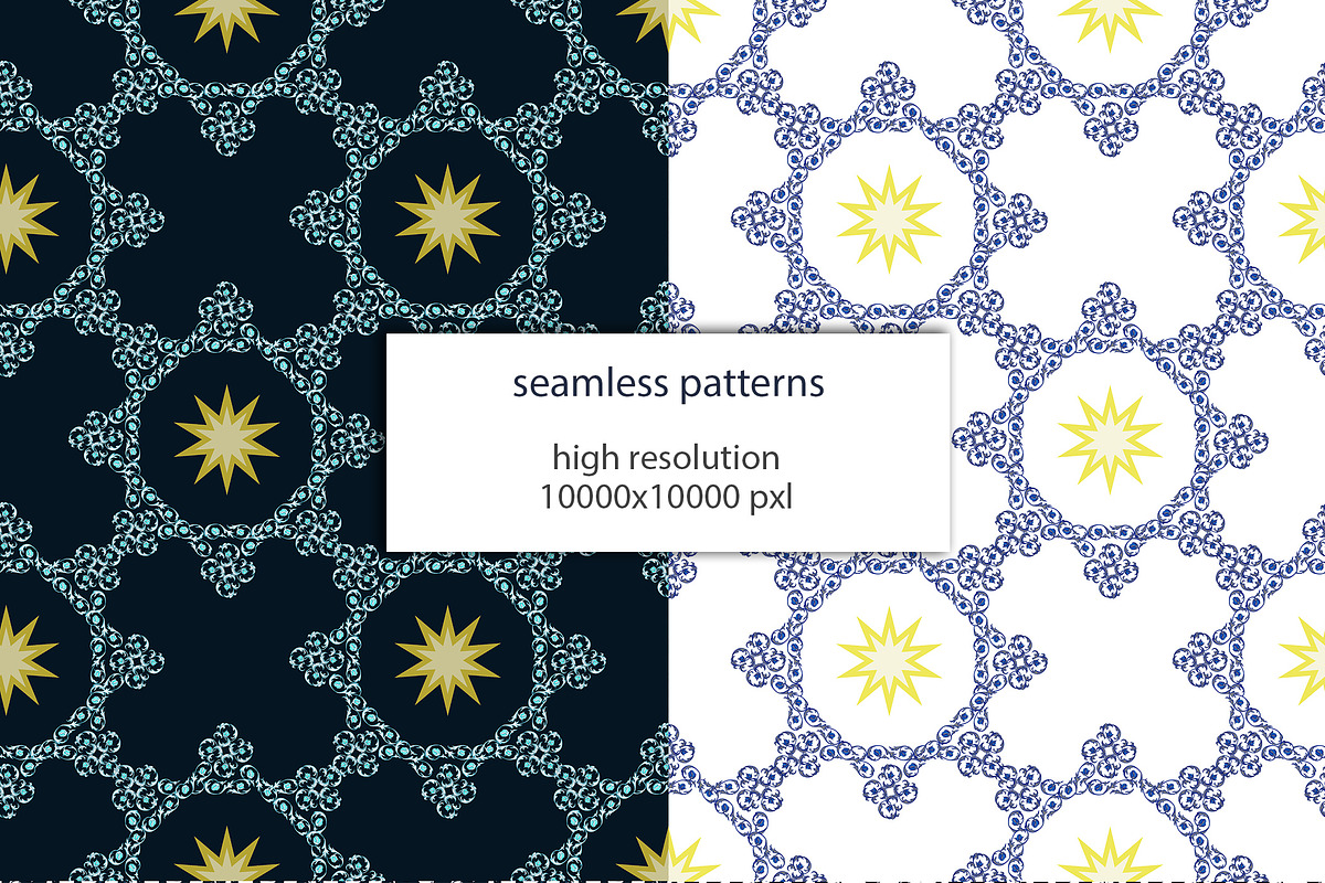 Antique Damask Grid Collection, a Pattern Graphic by L- design studio (Photo 2 of 7)