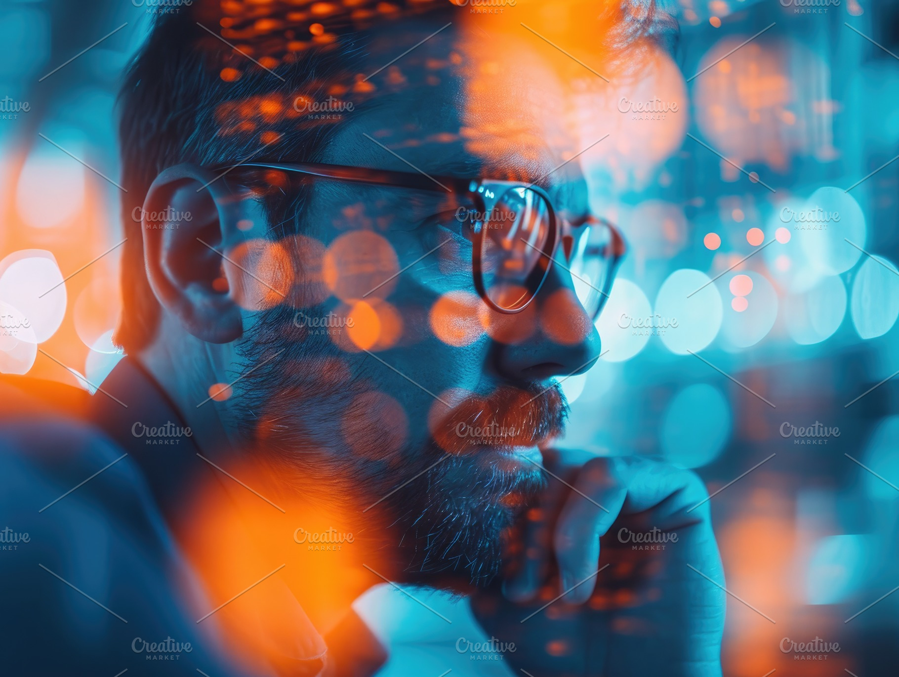 A consultant deep in thought, a Business Photo by Virgo Studio