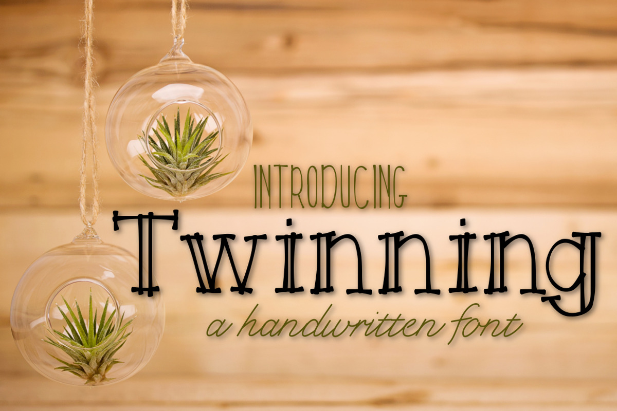 Twinning a Handwritten Font, a Font by Kitaleigh (Photo 1 of 2)