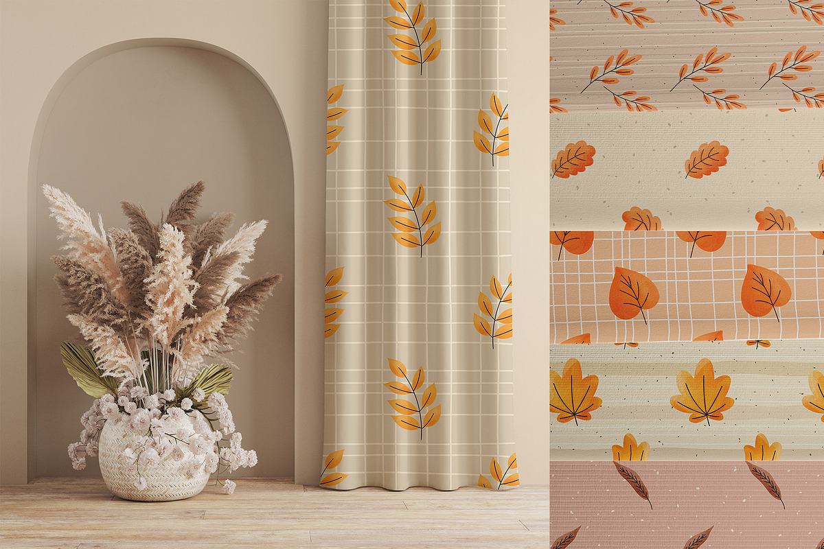 Autumn Leaves Watercolor vector set, a Pattern Graphic by alia.kurianova (Photo 2 of 9)